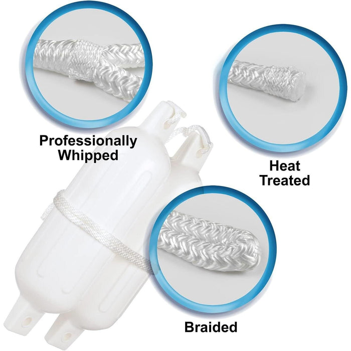 Seachoice Double Braided Nylon Fender Line (2 Per Pack)