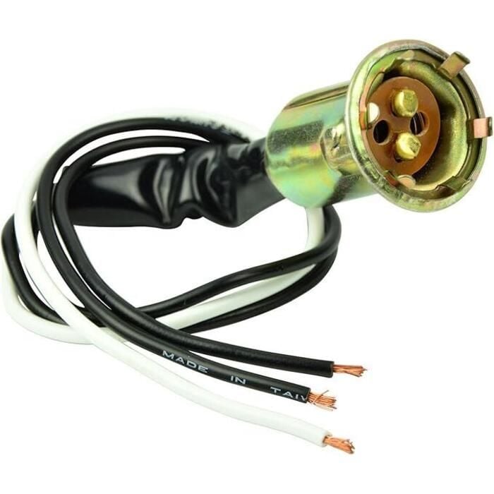 Ancor 529310 Double Contact Bayonet Bulb Socket w/8" Wire Leads