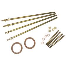 Perko 0493DP799P Tie Rod Kit For 1-1/4 Strainer With Nuts & Washers