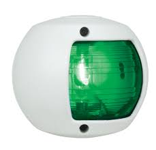 Perko 0170MSDLNS Luz lateral, verde, lente y escudo, montaje vertical