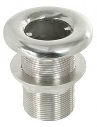 Whitecap 6923 Thru-Hull 2"Size 3.5"Length Stainless Steel Straight Pipe Thread