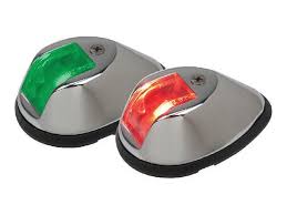 Perko 0274M00DP1 Led Side Lights Red & Green 12 Volts Chrome Housing