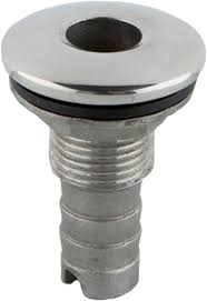 Whitecap 6540 Thru-Hull with Hose Barb 5/8" 316 Stainless 2-1/4" Length