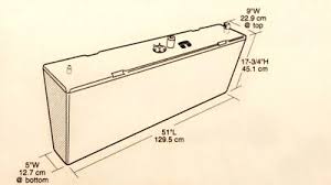 Tempo 640053 Fuel Tank (TP-25TT) 19-5/8 X 8-3/4 X 51 Plastic