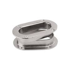 Tubo de escobén de acero inoxidable Sea-Dog con brida trasera