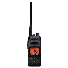 Radio portátil VHF Standard Horizon HX380 de 5 W, sumergible, de grado comercial, IPX-7, con canales LMR