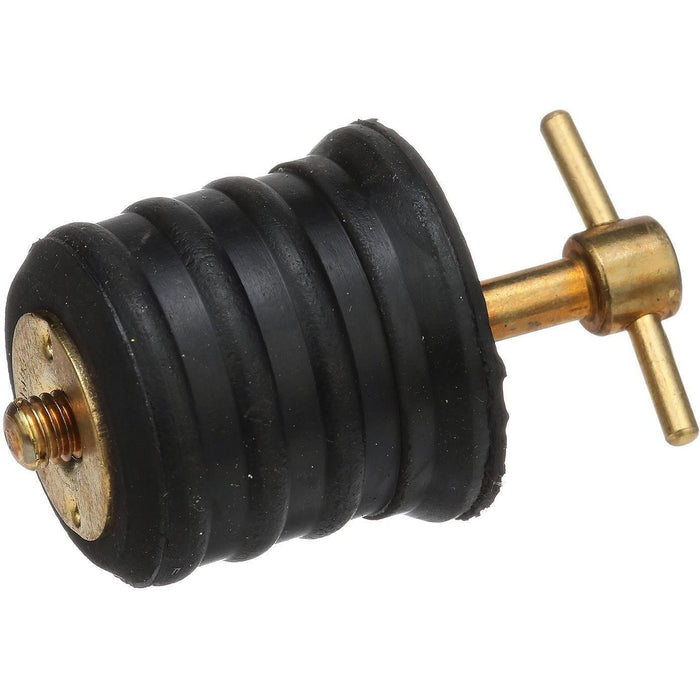 Seachoice 50-18861 Twist-Turn 1.25 In. Marine Boat Brass Drain Plug w/ Neoprene, Seal