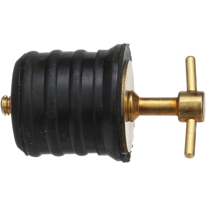 Seachoice 50-18861 Twist-Turn 1.25 In. Marine Boat Brass Drain Plug w/ Neoprene, Seal