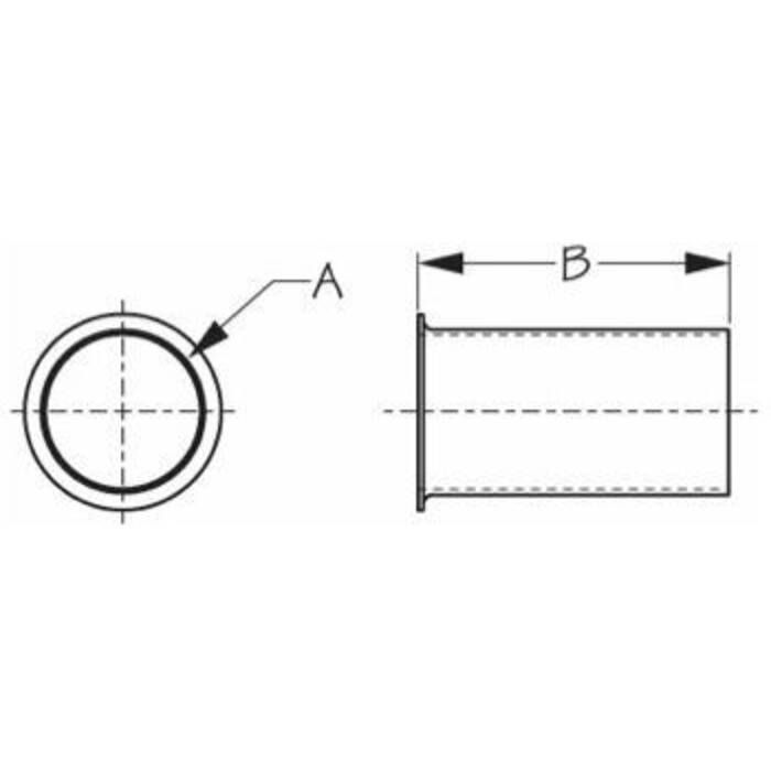 Sea Dog 520210-1 Sea-Dog Brass Drain Tube 1" X 1-7/8"