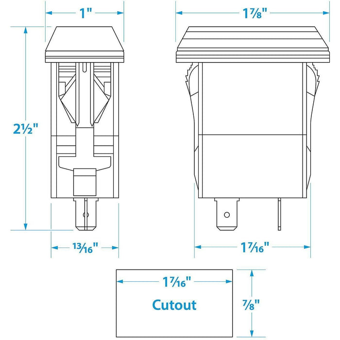 Seachoice A13-208 Dual USB Outlet, 12-24V