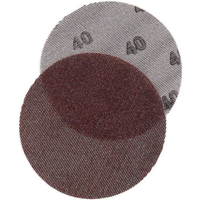 Seachoice Dust Free Aluminum Oxide Mesh Hook & Loop Discs Closed Coat, Brown, 25/pk