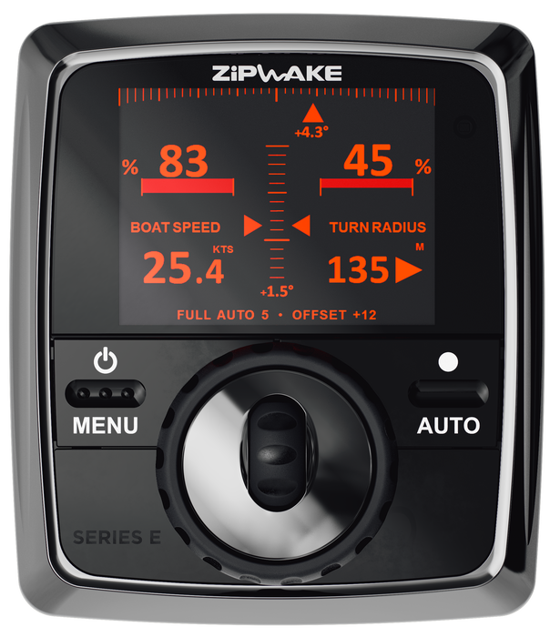 Zipwake 2012032 Series E CP-E Control Panel with 15 m (49 ft) Standard Cable — night display