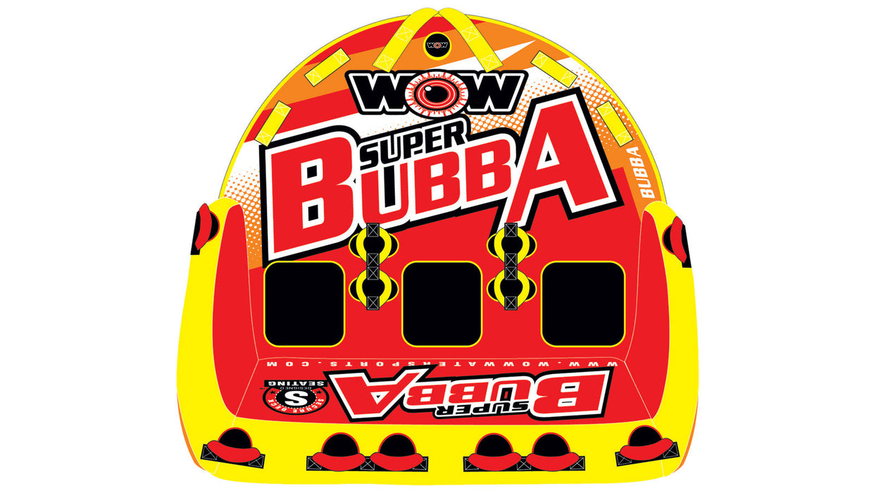 WOW 171060 Super Bubba Hi-Vis Inflatable Towable for 1-3 Riders