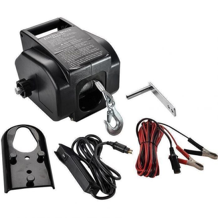 Seachoice 21601006 52111 Electric Winch, 2000 lbs. Max Load