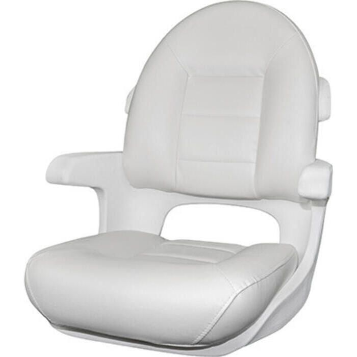 Tempress 57010 Elite Helm High Back Seat, White Shell, White/White Cushions