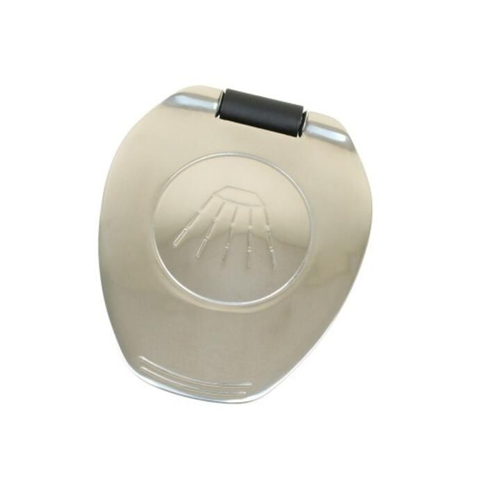 Scandvik 12125P SS Recessed Shower with Composite Cup, Euro Style Sprayer, Chrome Handle, Black Cup w/ 6' Black Nylon Hose