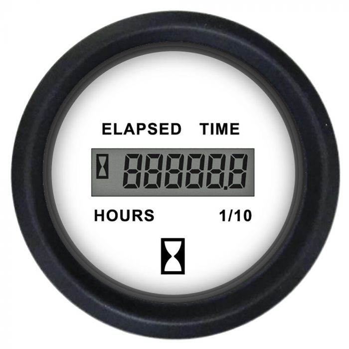 Faria 12913 Euro 2" Hourmeter Gauge (10,000 hrs) (12-32VDC)