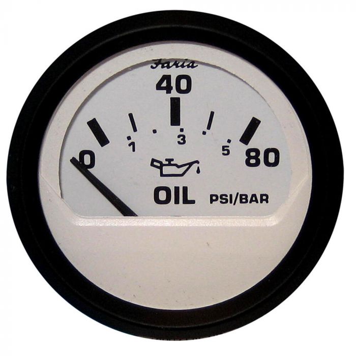 Faria 12902 Euro 2" Oil Pressure Gauge 80 PSI