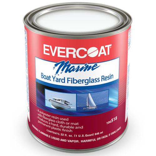 Fibre Glass-Evercoat 100518 Boat Yard Resin Quart w/Wax