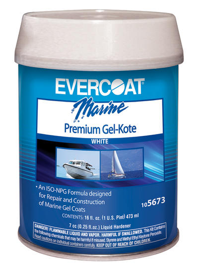 Fibre Glass-Evercoat 105673 Gel Kote- White Pint