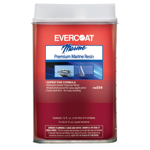 Fibre Glass-Evercoat 100554 Pt Resin w/Wax