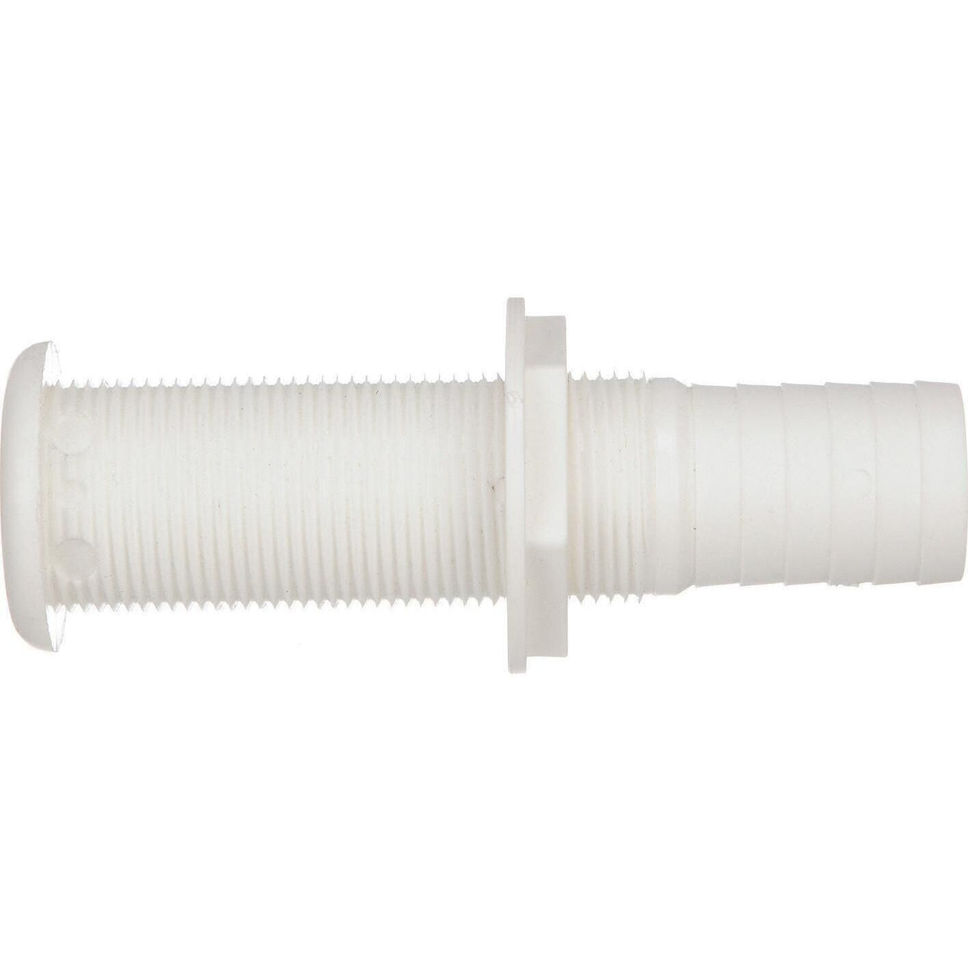 Broad Hull Seachoice 18181 Extra Long Thru-Hull Fitting w/ Broad Flange for 1-1/8 ...
