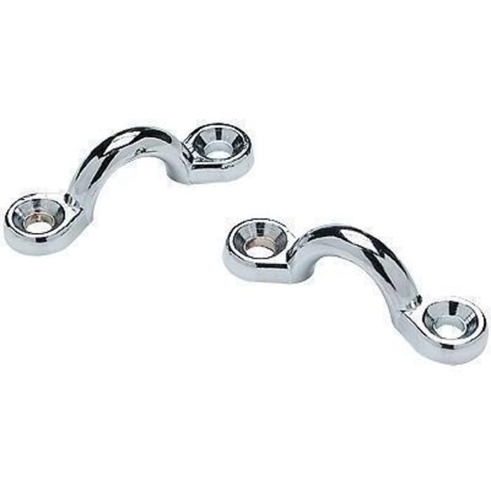Seachoice 28831 Chrome Plated Zinc Eye Straps 1-7/8" L x 3/8" ID Eye (4 Per, Pack0