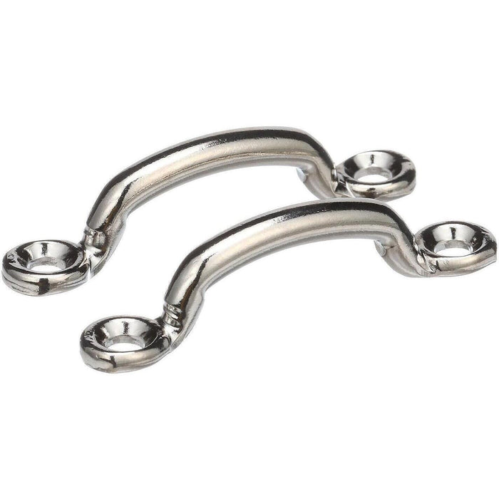 Seachoice 28841 Nickel Plated Brass Wire Eye Straps (2 Per Pack0