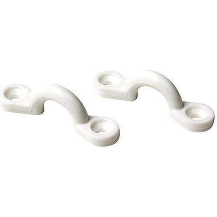 Seachoice 28871 White Nylon Eye Strap, 4/Card