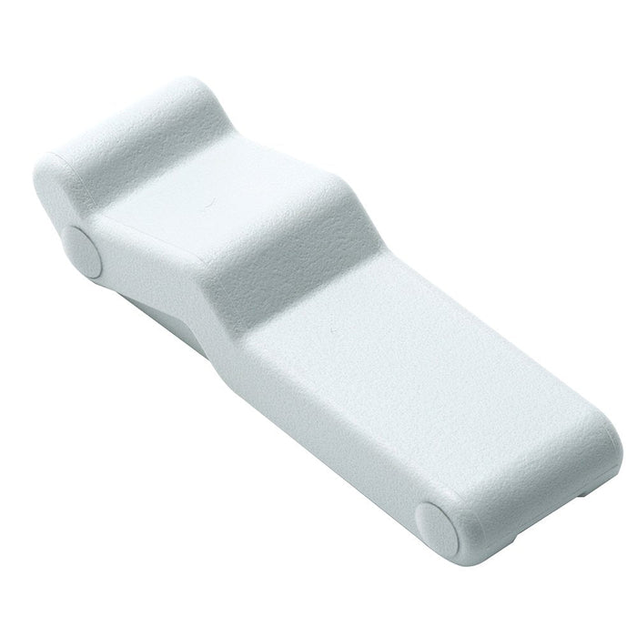 C7 Series White Concealed Soft Draw Latch with Keeper