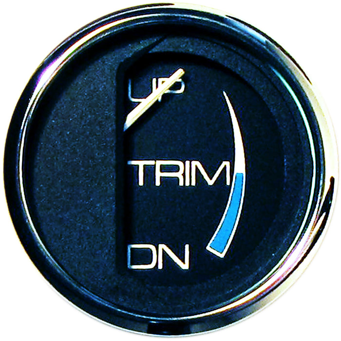Faria 13707 Chesapeake SS Black 2" Gauge Trim Gauge