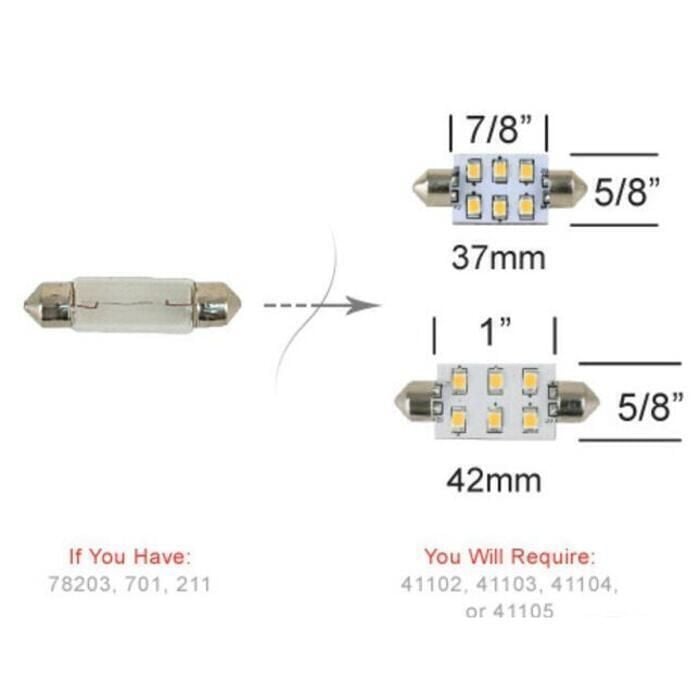 Scandvik 41105P LED Replacement Bulbs