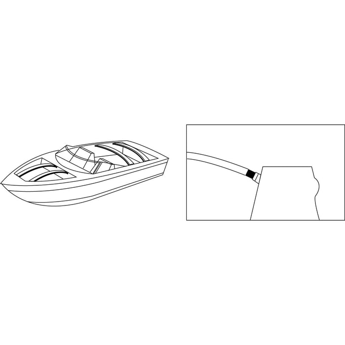 Taylor Made Products 925 Taylor Orange Fiberglass Bow w/ Rubber End Covers, 1-1/4" Wide