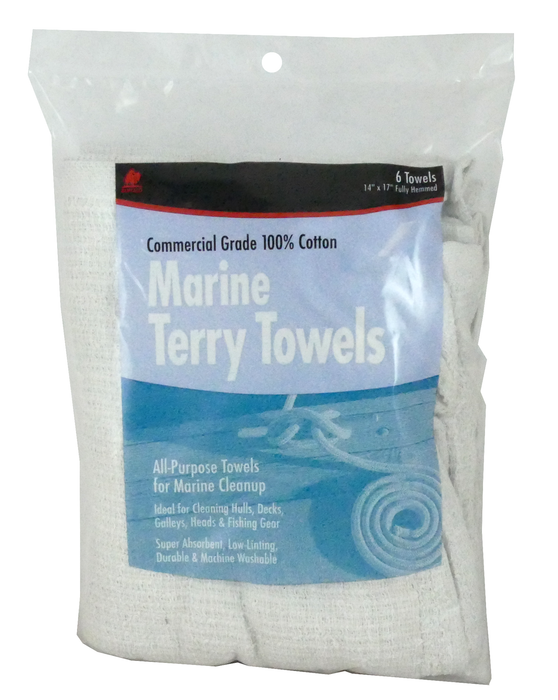 Buffalo Rags 60244 Terry Towel Rags 14" x 17" Fully Hemmed