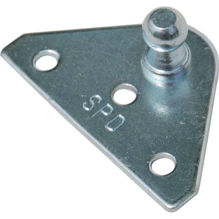 Taylor Made Products 1880 Zinc Plated Gas Lift Hardware, Flat Bracket, Pair