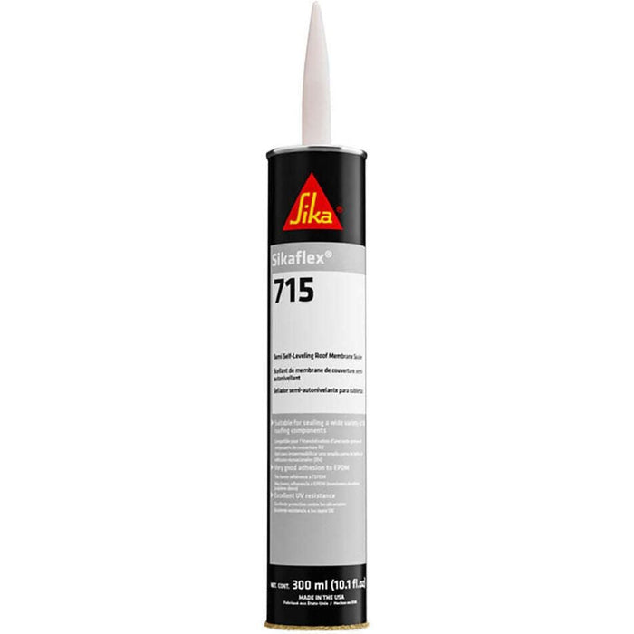 Sika 649123 Sikaflex 715 Semi Self Leveling Roof Membrane Sealer, 10.1 oz., Black
