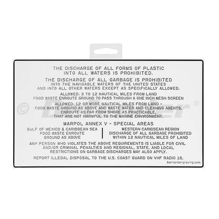 Bernard Engraving IL-227 Pollution Prevention Label