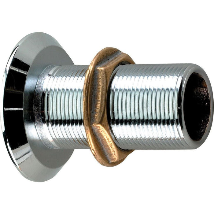 Perko 0361005CHR Flush Mount Drain For 3/4" Pipe, Chrome/Bronze