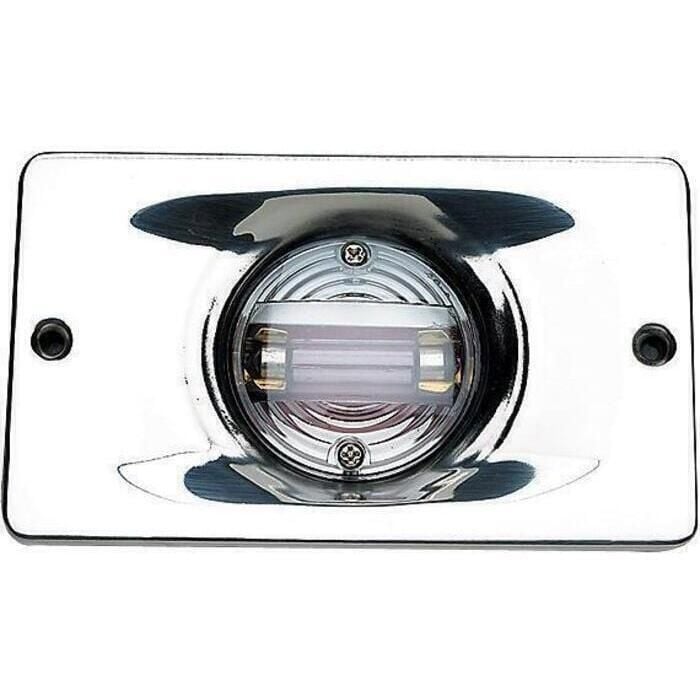Seachoice 5361 Transom Light With Stainless Steel Flange, Rectangular