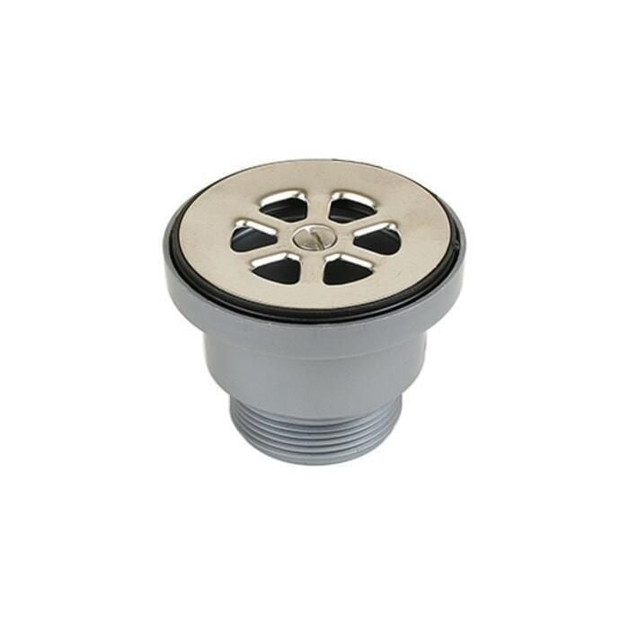 Scandvik 10352 Cockpit or Shower Drain Fits 2-1/16" Drain Hole, 1-1/2" Threaded Outlet