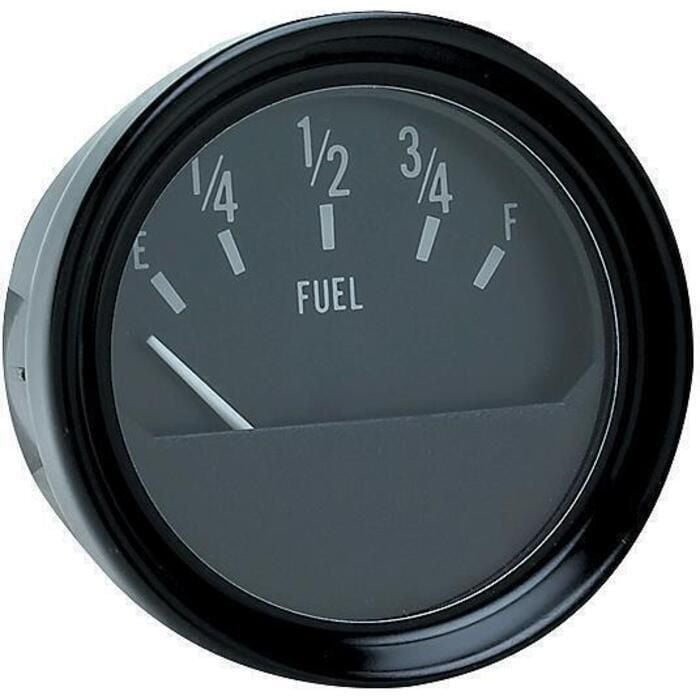 Seachoice 15441 Fuel Gauge, Black Bezel