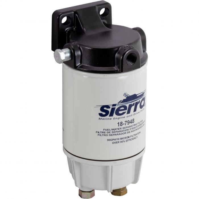 Sierra 18-99289 Fuel/Water Separator Gas Kit w/ Metal Bowl For Racor