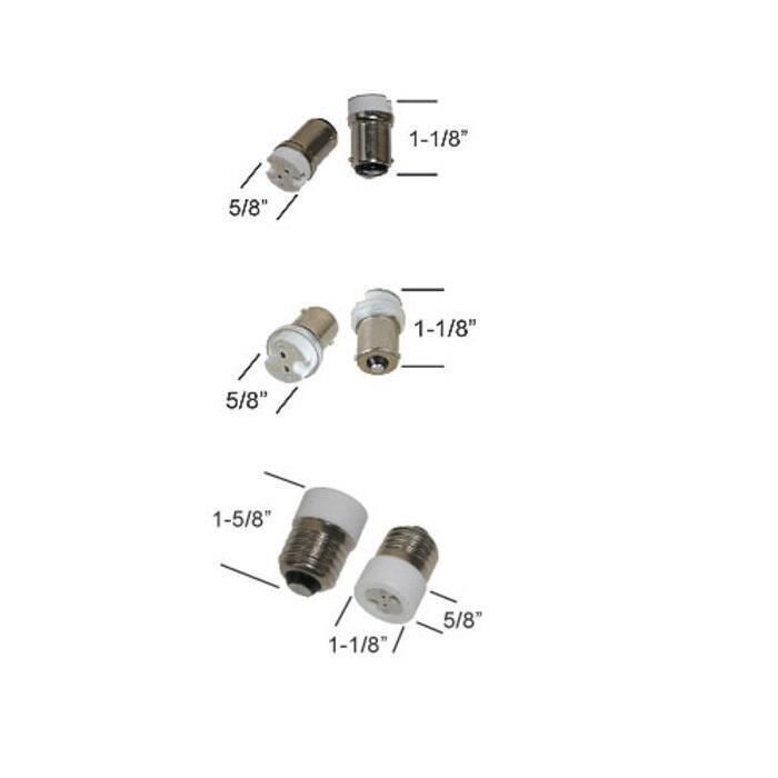 Scandvik 41120P G4 Bi-Pin Socket Adapter, BA15 to G4