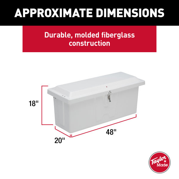 Taylor Made Stow N’ Go Fiberglass Dock Boxes - Durable Storage Solutions for Marine Enthusiasts