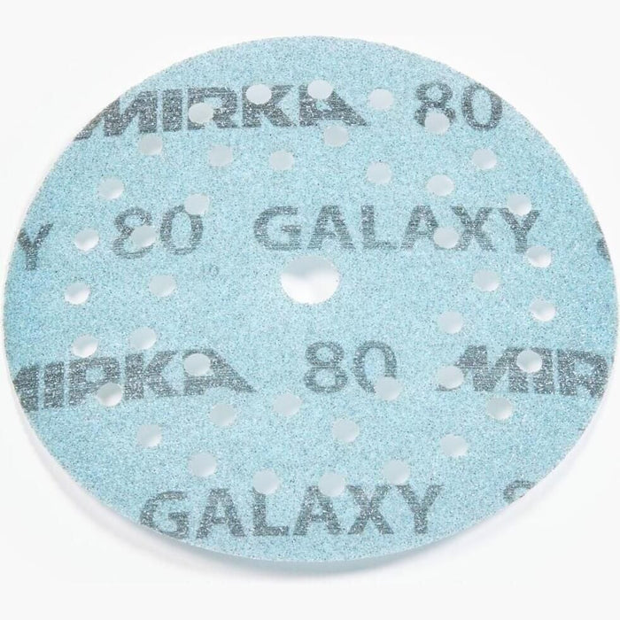 Mirka FY-5MF-320 Galaxy Dust Free Multi-Fit Grip Discs, 5", Grade 320, 50/pk
