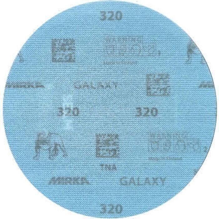 Mirka FY-5PF-320 Galaxy PSA Abrasive Disc Roll, 5", Grade 320, 100/roll