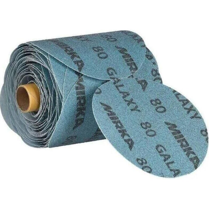 Mirka FY-5PF-320 Galaxy PSA Abrasive Disc Roll, 5", Grade 320, 100/roll