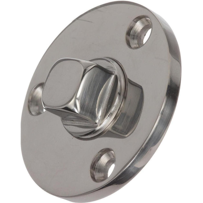 Seachoice 18711 Garboard Drain Plug, SS, Fits 1/2 In. Pipe, Includes Flange & Plug