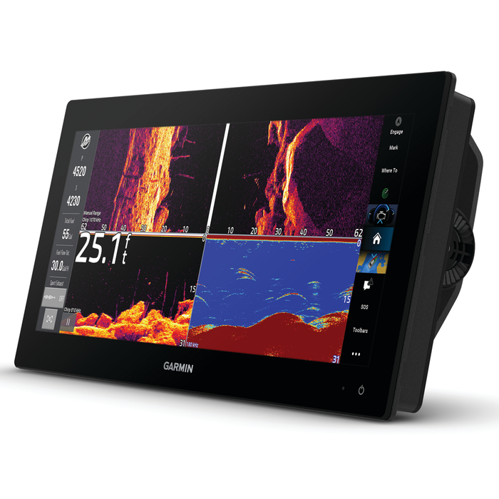 Garmin 010-03855-00 GPSMAP 1523xsv SideVu, ClearVu & Traditional CHIRP Sonar w/ Basemap Mapping