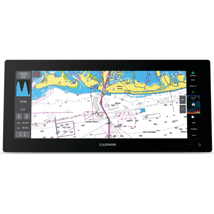Garmin 010-03855-00 GPSMAP 1523xsv SideVu, ClearVu & Traditional CHIRP Sonar w/ Basemap Mapping